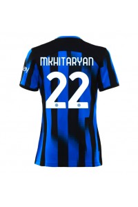 Inter Milan Henrikh Mkhitaryan #22 Voetbaltruitje Thuis tenue Dames 2023-24 Korte Mouw